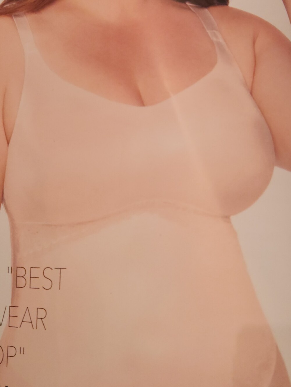 Ruby Ribbon 🎀 Size 42 Lace Full Support Cami Pale